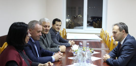 Președintele Parlamentului dl CANDU Andrian în vizită la Consiliul raional Hîncești