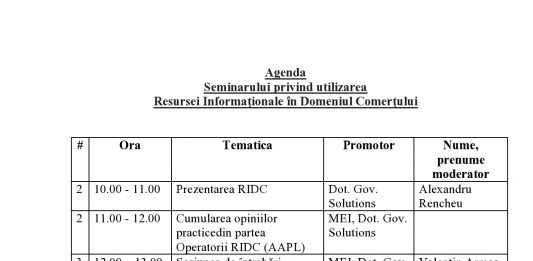 În atenția reprezentanților APL de nivelul I agenda intrevederi