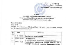 Agenda întrunirii administrației raionului Hîncești cu primarii localitaților și reprezentanții servicilor descentralizate și desconcentrate din raion.