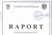 Raport privind examinarea petițiilor pentrul anul 2022